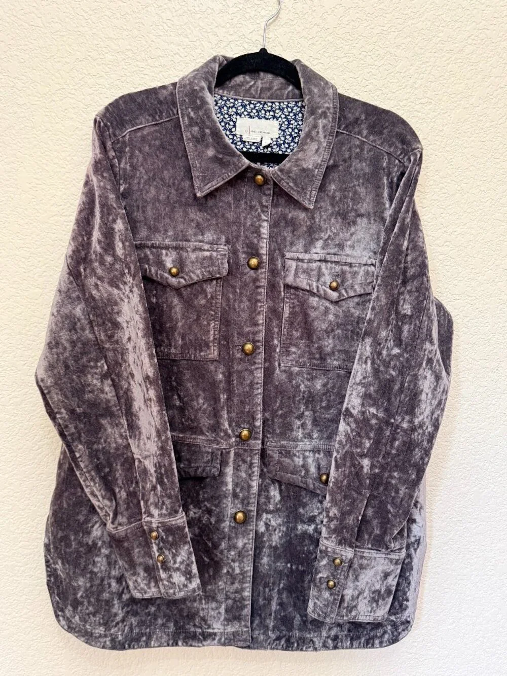 Anthropologie Women's purple/grey Jacket size L